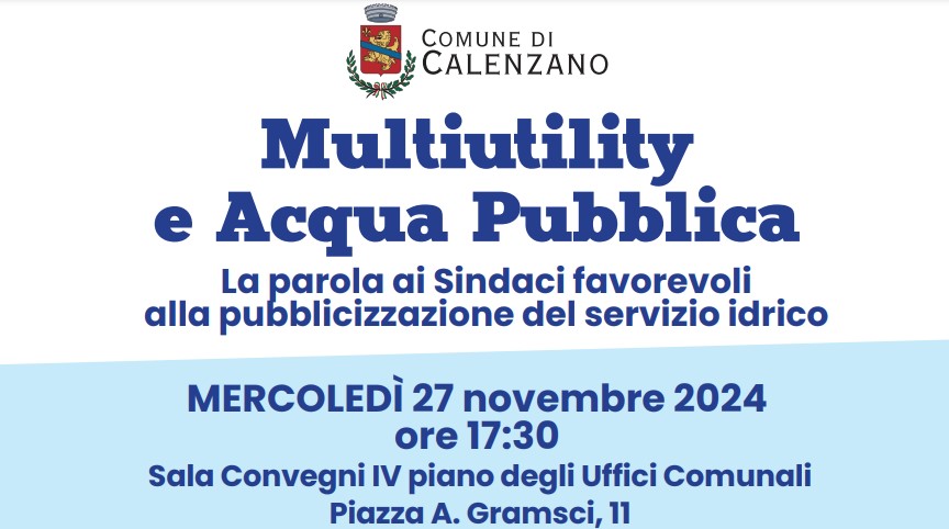 Multiutility e acqua pubblica: la parola ai sindaci